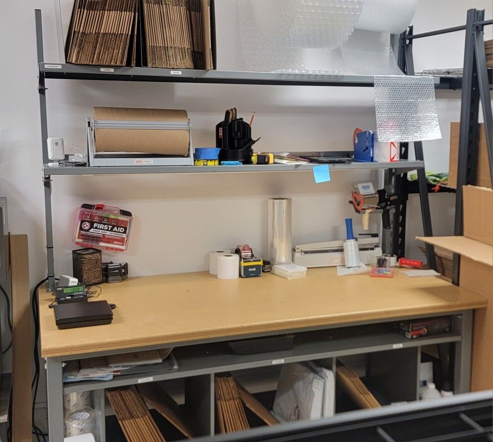 Packing Station Work Bench Commerical Grade