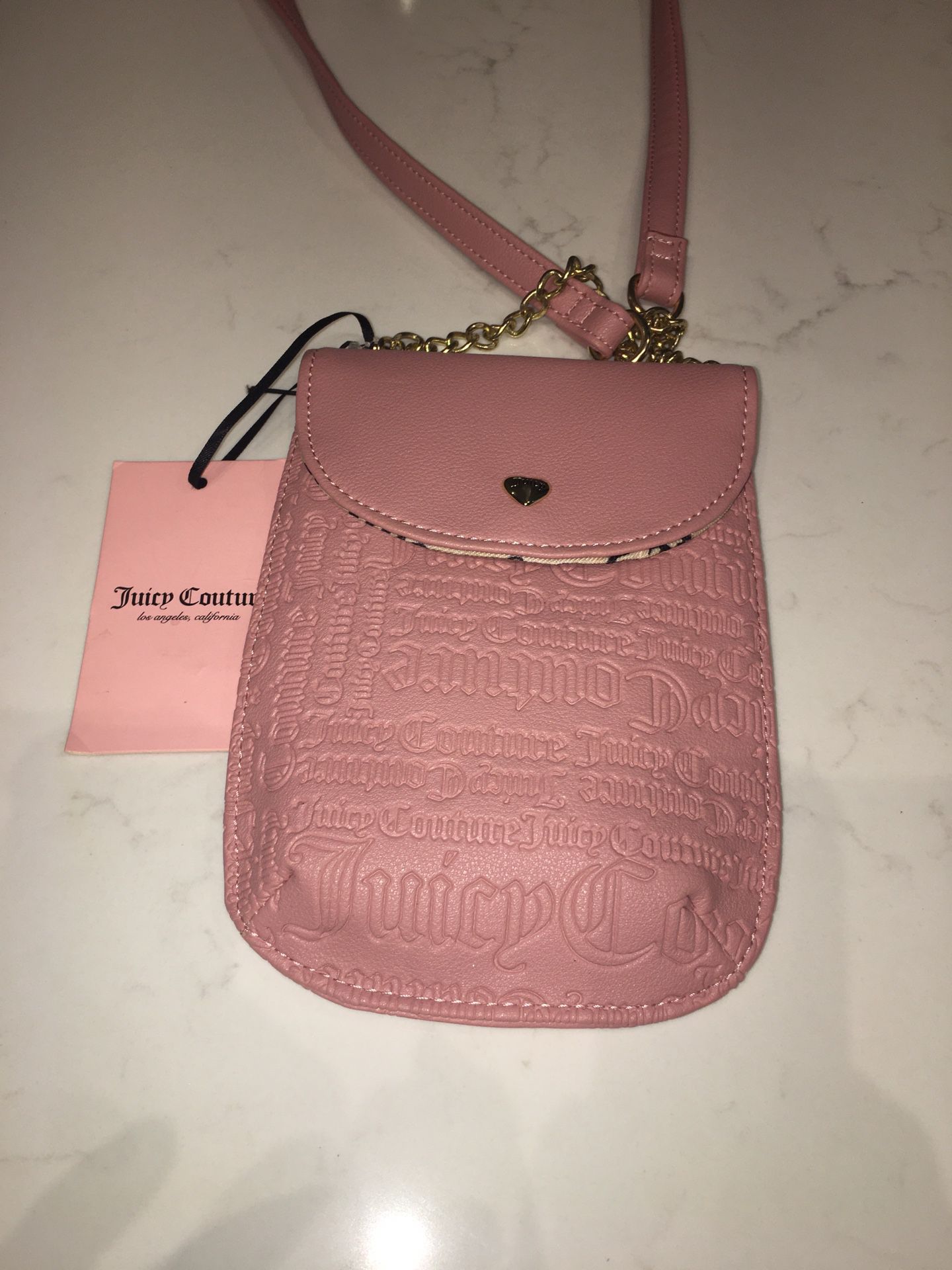 Juicy Couture - Embossed Purse (Crossbody/Pink) - BRAND NEW!