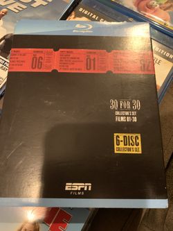 ESPN 30 for 30 BlueRay DVD set 6 Disc set