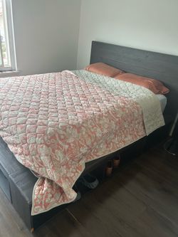 Queen Sized bed without mattress