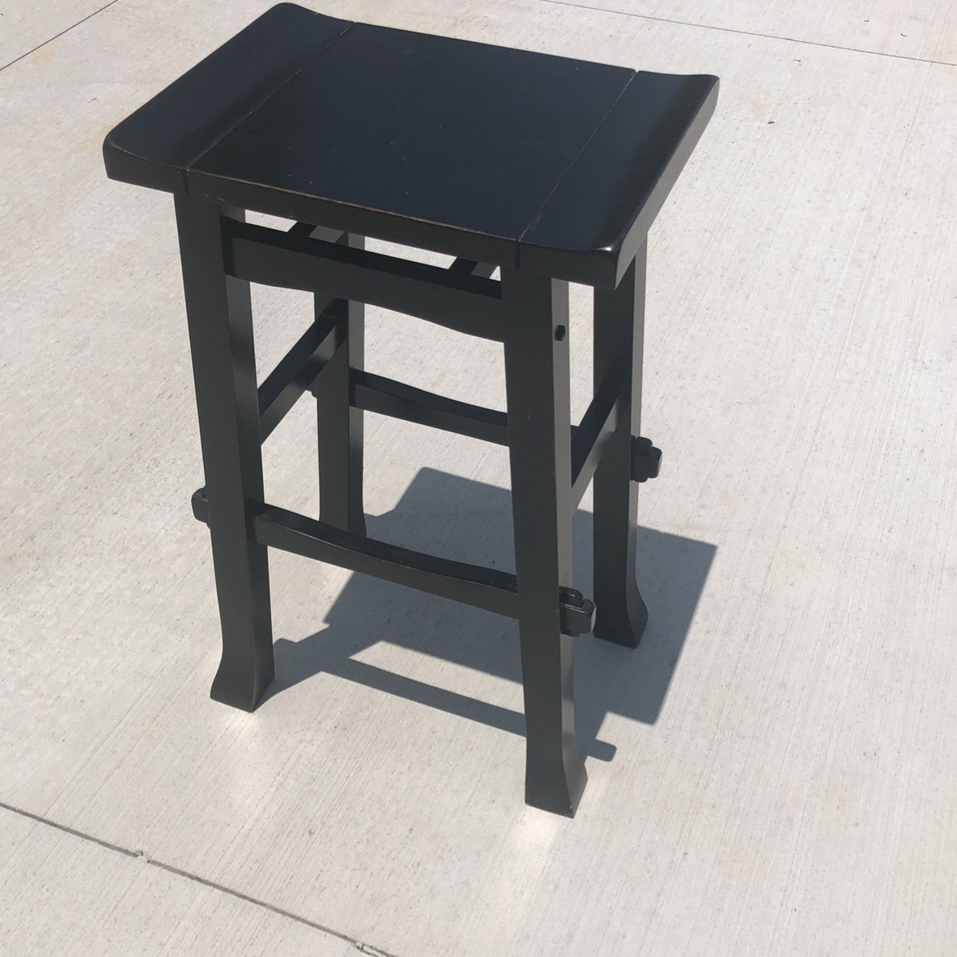 Black Wooden stool
