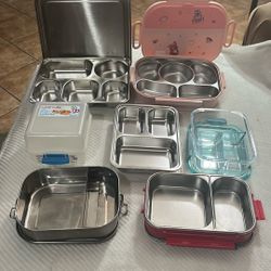 7 -pack Lunch Box Large -15  Dollars And Small-10 Dollars Steel Glass And Sandwich Lunch Box