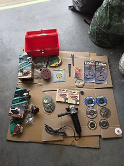 Angle grinder and accessories