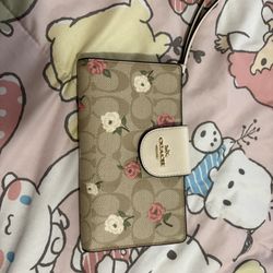 Coach Floral Wrist Wallet