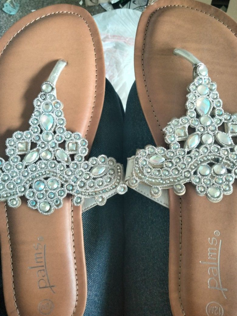 Palms Ladies Open Toed Shoes Size 12 M
