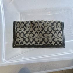 Coach Checkbook Cover