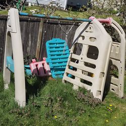 Free Kids playground  with slide and swings