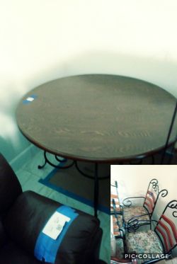 Wood dinette set