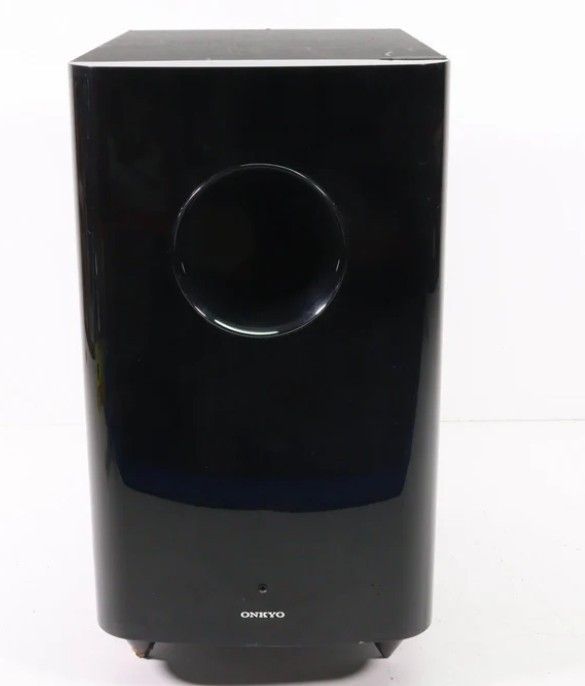 Super Good Deal Onkyo Subwoofer and 6 Surround Sound Speakers 