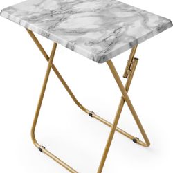 Faux Marble Folding TV Tray Tables (Priced Separately)