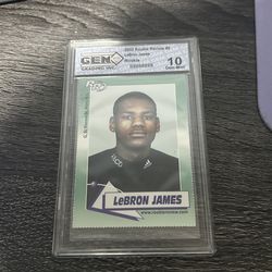 2002 LeBron James Rookie Review GEM MINT 10