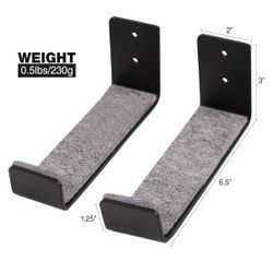 Surfboard Wall Mount Brackets with Felt Padding. Set of 2