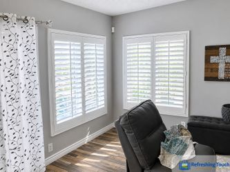 Hardwood Plantation Shutters, Custom Made, Window Coverings, Installed - 909-681-7003