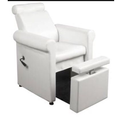 Mona Lisa White Pedicure Recliner Chair