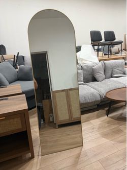 64"x21" Body Wall Mirrors with Shatter-Proof Glass, Upgraded Floor Standing Mirror, Hanging or Leaning, with Stand Aluminum Alloy Frame for Home Decor