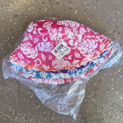 Hawaiian Print Bucket Hats Assorted Colors 