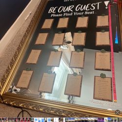 Wedding Seating Chart Mirror 