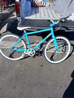 Fixie Bike Light Blue