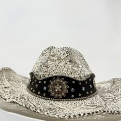 Cowgirl Top With BLUE Rhinestones