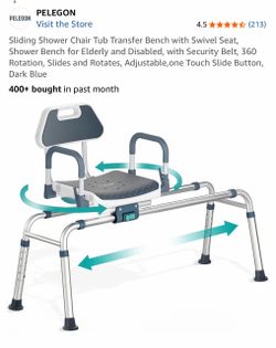 Pelogon Sliding Shower Chair Tub