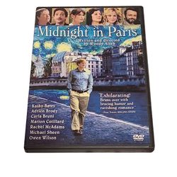 Midnight in Paris DVD Starring Owen Wilson, Michael Sheen, Rachel McAdams