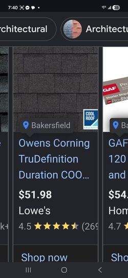 6 packs roofing shingles brand new $100