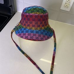 Reversible Bucket Hat Gg Gucci Brand New