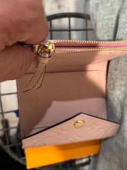 Louis Vuitton Victorine Wallet in Pink Monogram Embossed Leather - M41938 -