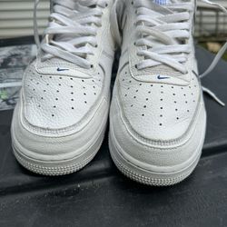 11 1/2 Air Force One Blue And White Nikes