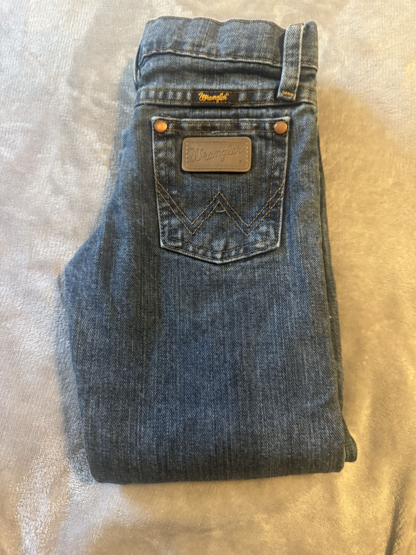 Boys Wrangler pants. 