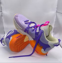Nike LeBron Witness 7 GS Basketball Shoes 6.5Y – White Purple DQ8650-101