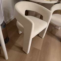 2 Greenwich Champagne Velvet Dining Chairs