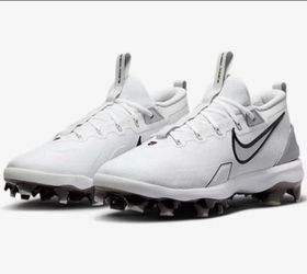 Men's Nike Force Trout 9 Elite White Gray Molded Baseball Cleats ⚾️
