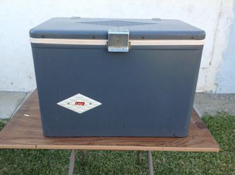Rare Vintage Coleman Grey Diamond Logo Ice Chest
