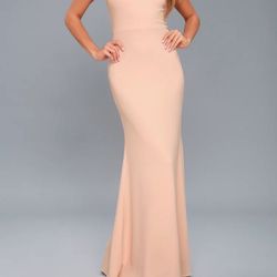 NWT Lulus Infinite Glory Maxi Dress, size S (light Pink)