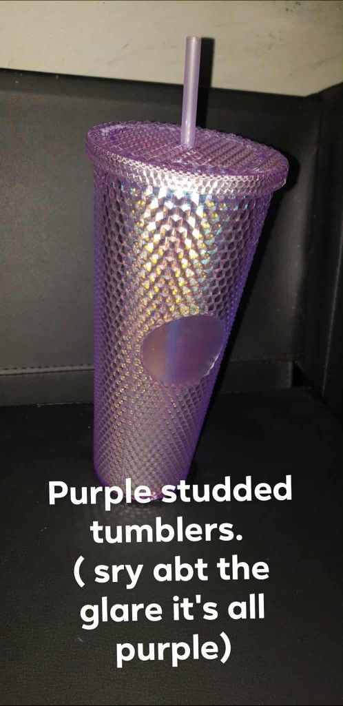 🩷 Purple Stuffed Tumbler - Still Available