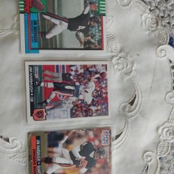NFL Football Cards Lot Of 3 Different Jim Harbaugh  Cards 
