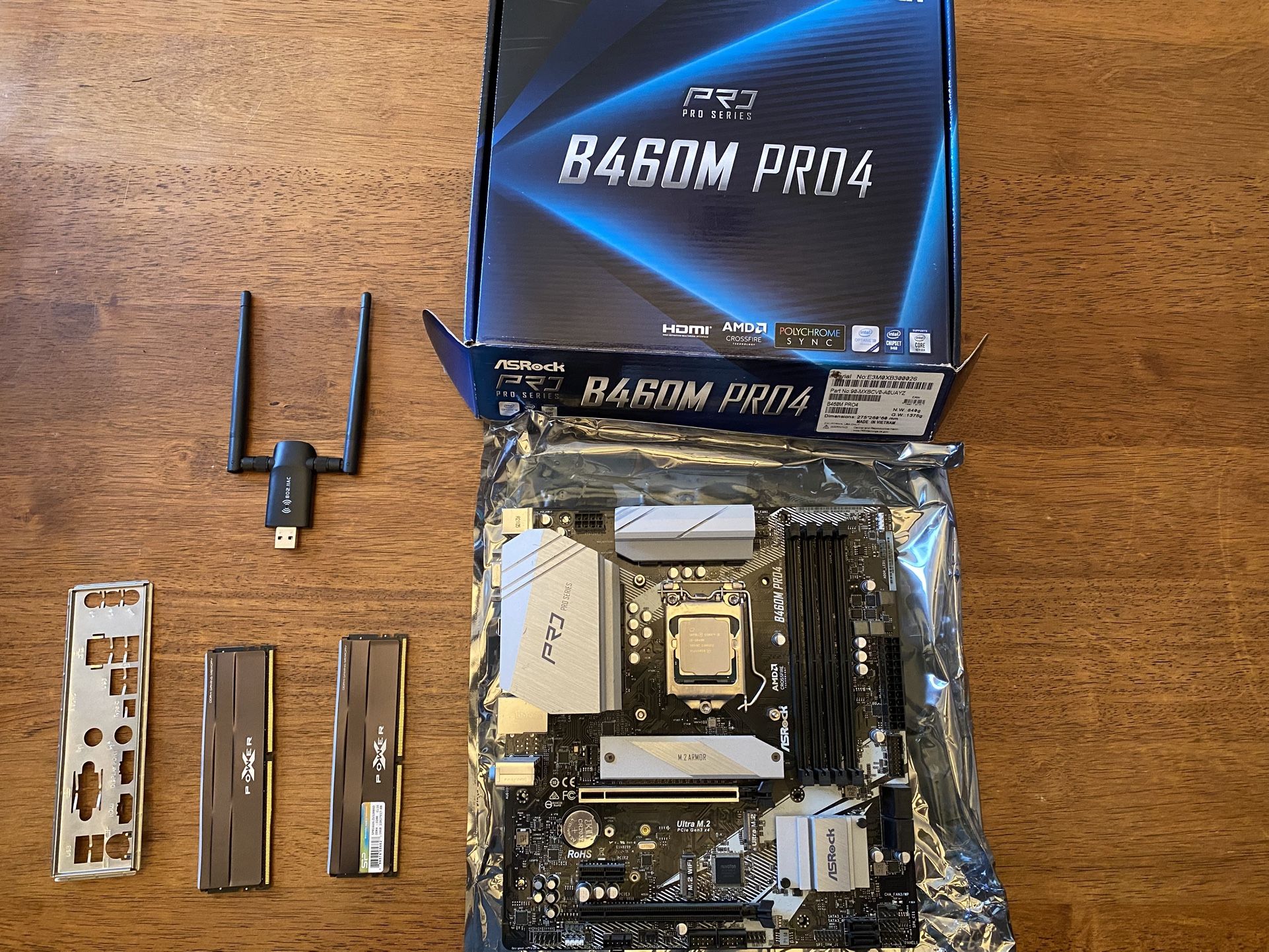 Motherboard, CPU, Ram Combo 