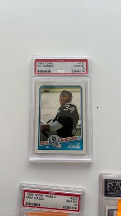 1988 topps bo Jackson Psa 10