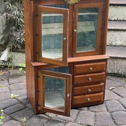 Antique Child’s Step Back Cupboard 