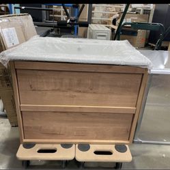 Assembled New 24" Floating Bathroom Vanity Sink Combo Wall Mounted Modern Minimalist Storage Cabinet