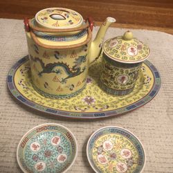 Asian Dragon Tea Set 
