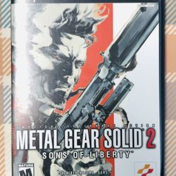 Metal Gear Solid 2: Sons of Liberty (Sony PlayStation 2, 2001) W/Case Tested G89