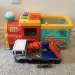 Kids ABC Express Train And Tow Truck