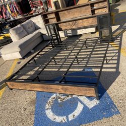 King Size Bed Frame! Delivery Available! Mattress & Box Available!