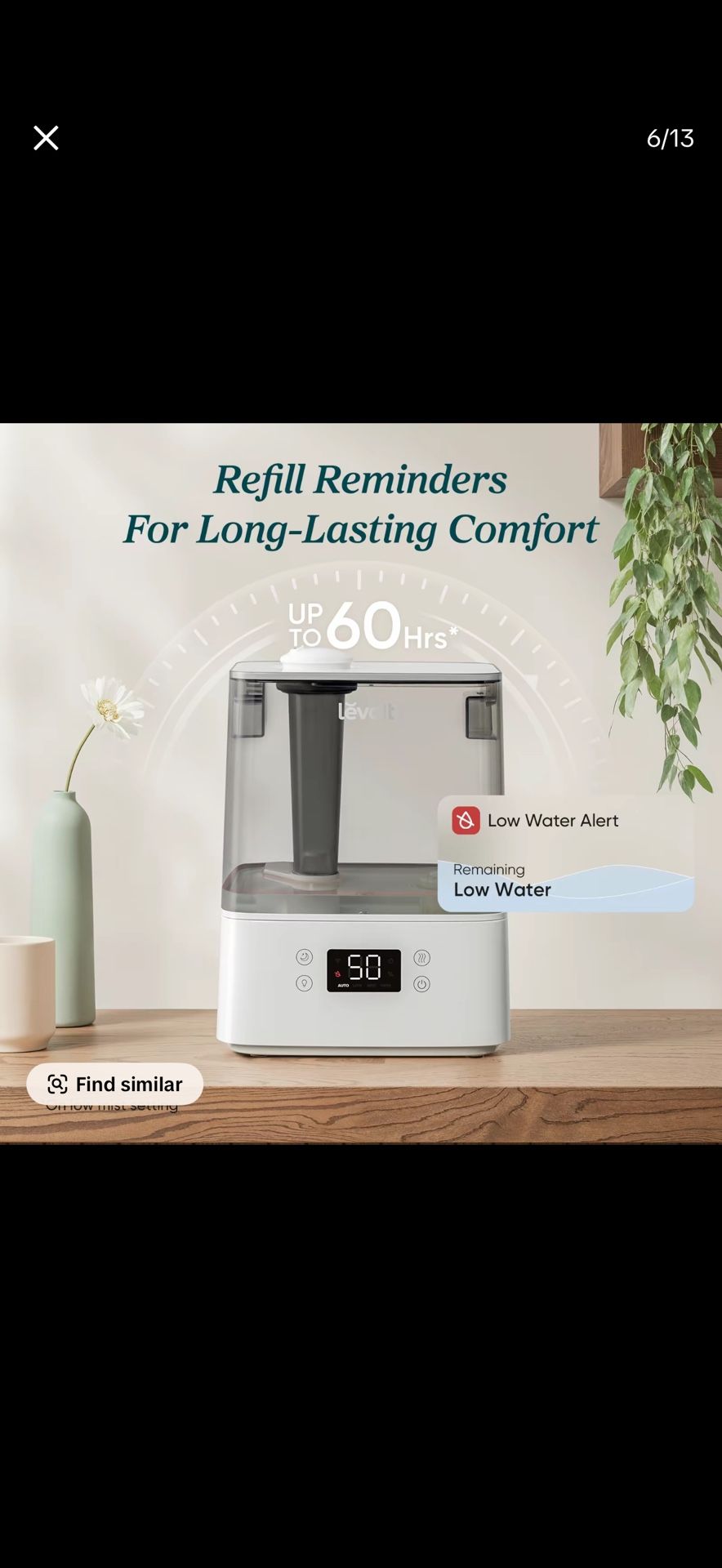 brand new Levoit humidifier