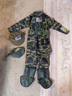 Teetot & Co Special Special Forces Camo Military Costume Size 5-6 