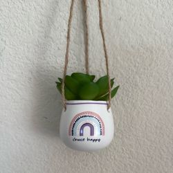 New With Tags Hanging Fake Succulent Car Rear View Mirror Decoration