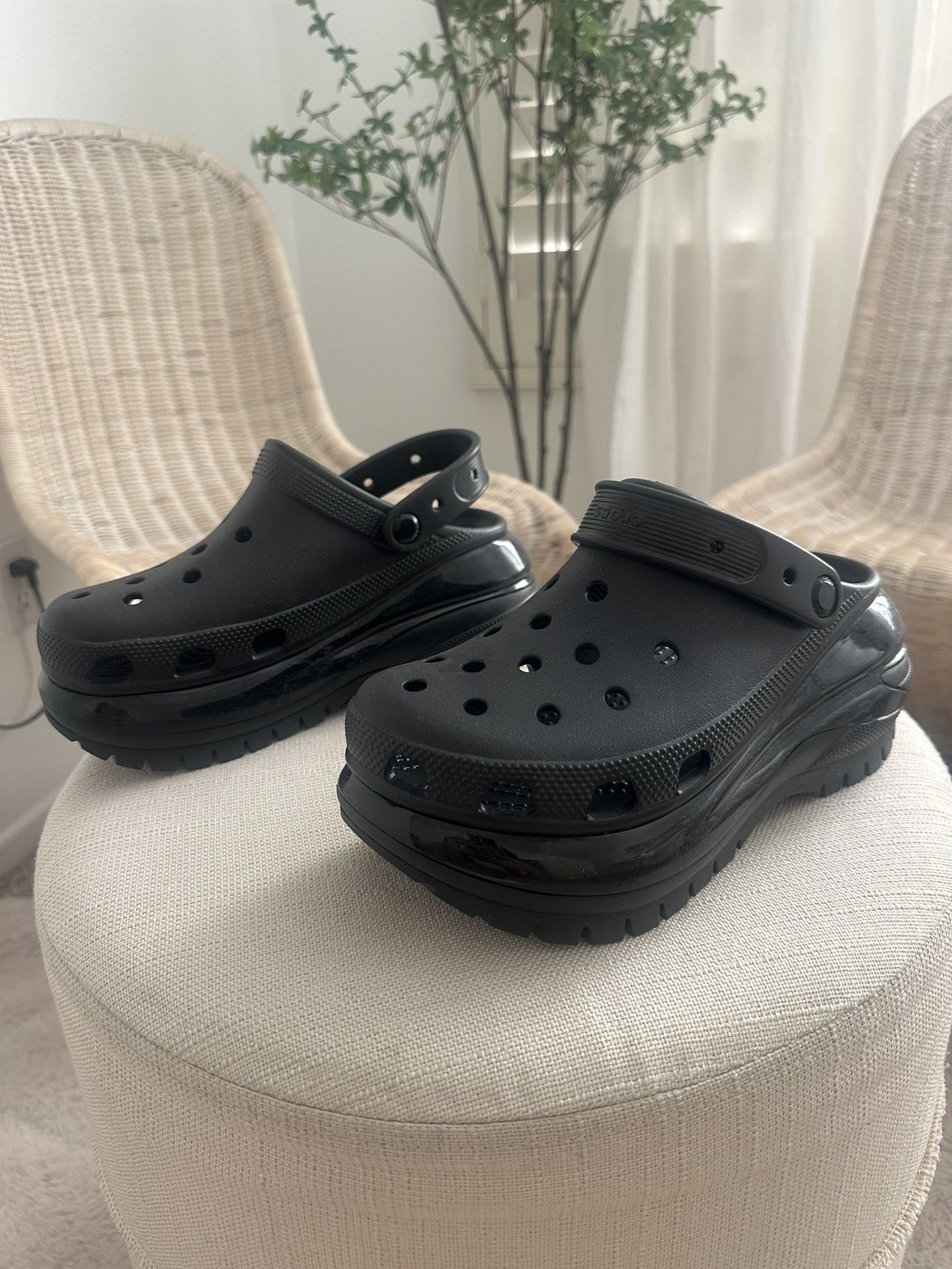 Croc Mega Crush Clog Black Size 7 Womens Mens 5