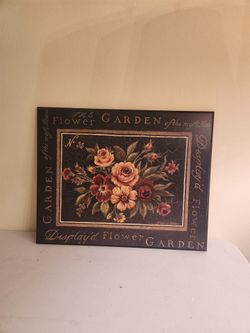 Rustic cottagecore floral wall art